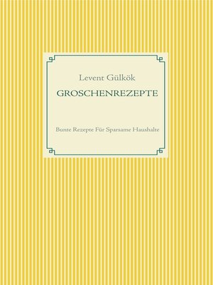 cover image of GROSCHENREZEPTE